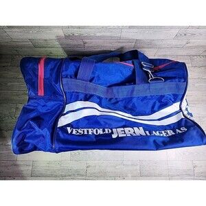 Vintage Norwegian "Vestfold Jern Lager AS" Duffel Bag Travel Bag 20"